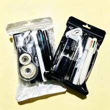 1 Set Highly Attractive Black And White Stationery Set Holiday Gift Pack Student Graduation Gift Learning Supplies Stationery Souvenir - Sets - View 7