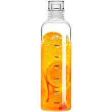 Clear Water Bottle With Time Stamp, Water Tracker, Tracking Bottle Features Silicone Screw Cap And Slim Shape, Suitable For Office, Gym, Cafe, Juicing And Commuting. - Clear - View 2