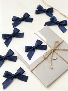 (50pcs/Pack) 4cm Ribbon Bows, Multiple Colors Available, Suitable For Gift Decoration And Hair Accessories Making, Valentine's Day Gift - A - View 7