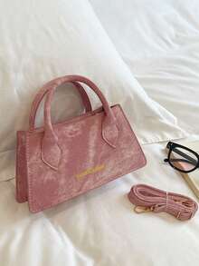 BAILEE Stylish And Minimalist PU Shoulder Bag With Detachable Box-Shaped Strap, Perfect For Pairing With Outfits For Shopping Or As A Gift. - Multicolor - View 10