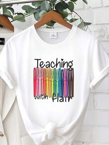 Women T-Shirts - 白色 - 查看 1