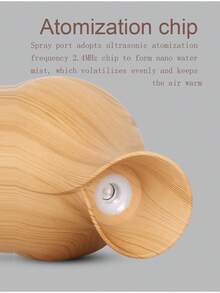 Pelembap Udara Ultrasonik Mini Motif Kayu yang Lucu, Diffuser Aromaterapi Senyap Bertenaga USB, dengan Lampu Ambient LED Berubah Warna, Penyemprot Kabut Dingin Portabel, Aksesori Pengharum Ruangan untuk Meja, Hadiah Sempurna untuk Dekorasi Interior Rumah, Kamar Tidur, Kantor, Perjalanan, dan Mobil - View 9