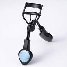 1pc Luxury Ice-Texture Handle Eyelash Curler, Elastic Fit To Eye Shape, Curved Design To Fit Eye Socket And Reduce Eyelid Pinching, One-Clip Shaping For Long-Lasting Curl Without Damaging Lashes, Creates 3D Sunflower Curl Effect, Professional Makeup Artist Eyelash Curler - Multicolor - View 2