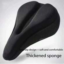 1pc Non-Slip Silicone Bicycle Seat Cover, Thick Shock-Absorbing Cycling Seat Cover, Suitable For Mountain Bikes, Multiple Styles Available - Multicolor - View 5