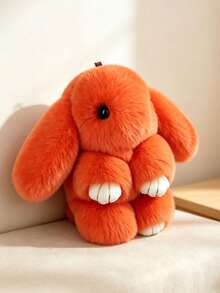 1pc Cute Rabbit Plush Pendant, Handmade Soft Rabbit Plush Charm, 5.9 Inches, Suitable For Backpack, Keys, Wallet, Home Decor, Great Gift For Women/Girls - Multicolor - View 10