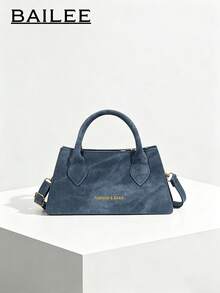 BAILEE Stylish And Minimalist PU Shoulder Bag With Detachable Box-Shaped Strap, Perfect For Pairing With Outfits For Shopping Or As A Gift. - Multicolor - View 2