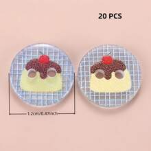 10/20/30/45/60 PCS 1.2cm Creative Cartoon Colorful Transparent Round Two-Hole All-Season Buttons, Suitable For Clothing Accessories, Dresses, Jackets, Shirts, Sweaters DIY Accessories, Dolls, Phone Case Decorations - Colorful Round - View 13