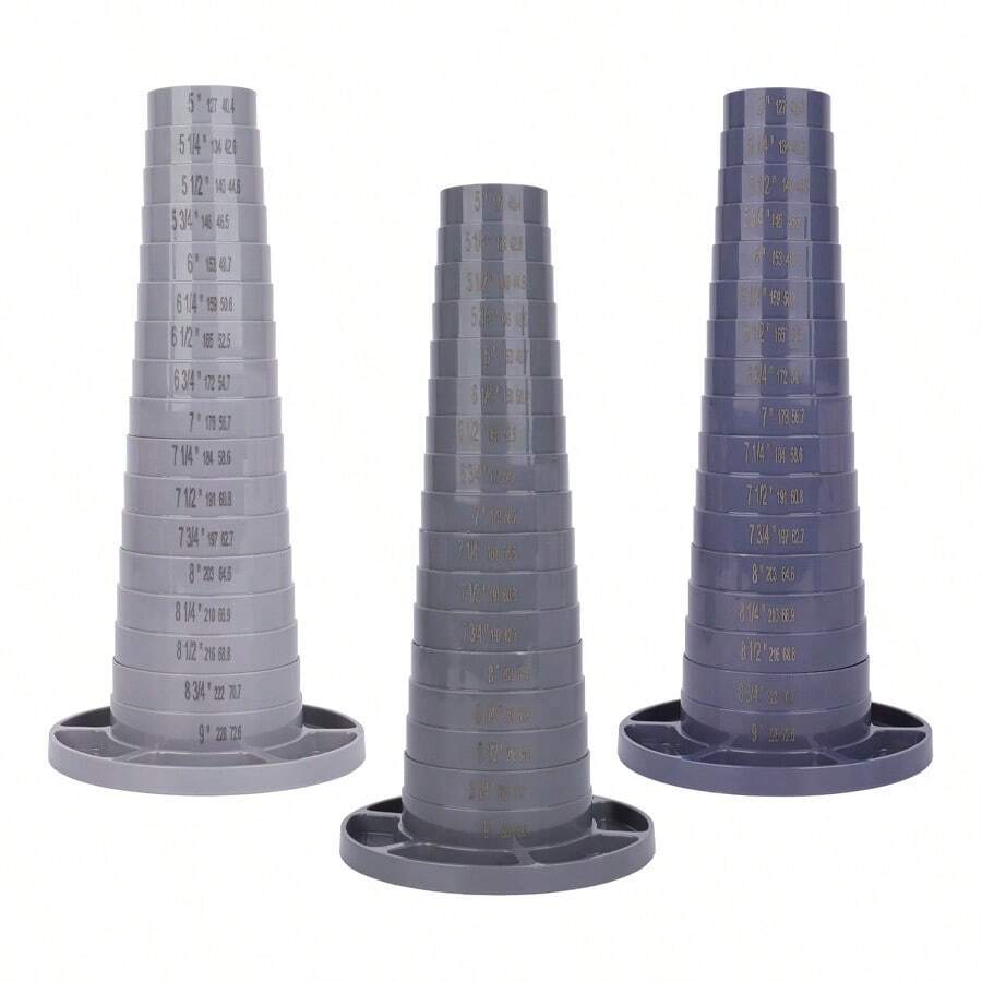 KLONKEE Menara Pengukur Gelang Berputar Segmen yang Dapat Dilepas, Batang Pengukur Keliling dan Diameter Gelang dalam Inci, Alat Pengukur Perhiasan - A - View 1