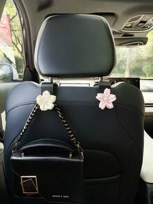 Creative Cherry Blossom Car Hook, Creative Car Seat Back Storage Hook, Car Interior Storage Organizer Hook - A - View 4