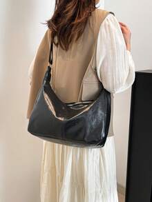 Hevel,Fashionable Large Capacity Shoulder Tote Bag For Women, Design,Black Bag,Bags For Woman - Black - View 8