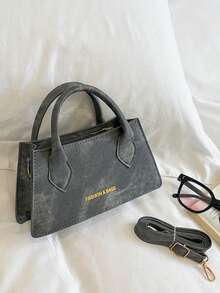 BAILEE Stylish And Minimalist PU Shoulder Bag With Detachable Box-Shaped Strap, Perfect For Pairing With Outfits For Shopping Or As A Gift. - Multicolor - View 9