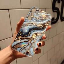 1pc Minimalist Shell Marble Pattern High Transparency Phone Case, Anti-Drop Anti-Scratch Anti-Fingerprint Transparent TPU Soft Shell, Camera Lens Protection Compatible With Apple, Nothing, Pixel, Protective Case - Multicolor - View 3