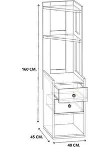 Storage Benches - Brown - View 4