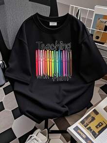 Women T-Shirts - 黑色 - 查看 2