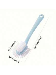 2pcs/Set Multi-Angle Shoe Brush, Light Green Polyester Fiber, Multi-Functional Tool For Laundry And Shoe Cleaning, Also Suitable For Home Cleaning - A - View 4