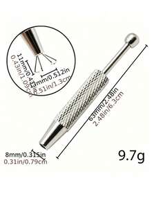1/2pcs Precision 4-Prong Jewelry Tweezers - Stainless Steel Gemstone Diamond Holder, Essential For Jewelry Making, Jewelry Crafting Tool | Fashion Design Tweezers | Durable Hand Tool, Jewelry Making Accessory - A - View 3