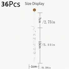 12/24/36pcs Crystal Clear Christmas Tree Icicle Decorations, Suitable For Holiday And Winter Party Decor - Multicolor - View 9