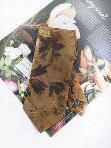 1PC Men's Fashion Floral Pattern Hand-Tied Necktie, Suitable For Daily Wear, Workplace, Party, Wedding, Formal Suit Matching - Multicolor - View 3
