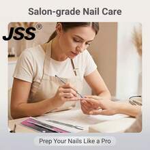 JSS. JSS RSCP1~6 Pendorong Kutikula Dua Ujung Gaya Rusia, Alat Penghapus Kutikula Kuku Stainless Steel untuk Salon Kuku dan Penggunaan di Rumah - Perak - View 4