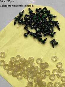 752pcs/50pcs/10pcs Safety Eyes And Nose Components, Including 228pcs Multicolor Safety Eyes And 90pcs Nose With 318pcs Washers, Suitable For Making Plush Animals And Teddy Bear Crafts, Multiple Sizes Available - A - View 10