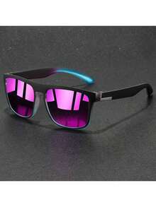 Men's Polarized Sunglasses, Retro Classic Cycling Glasses, Outdoor Sunglasses - Black - View 2