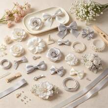 0.6‑5cm Multi-Size White Single-Sided Satin Ribbon, 10 Yards Per Roll High-Density Smooth Ribbon, Suitable For DIY Crafts, Gift Boxes, Floral Arrangements, Hair Accessories, Wedding Decorations - White - View 5