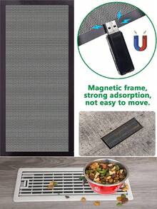 3pcs Magnetic Vent Covers 4x10 Inch PVC Mesh Dust-Proof Debris-Proof Insect-Proof Suitable For Ceiling And Floor Vents - Multicolor - View 6