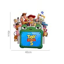 Disney Cartoon Kids Room Wall Sticker PVC Self-Adhesive Cute Buzz Lightyear Kindergarten Window Decal - A - View 8