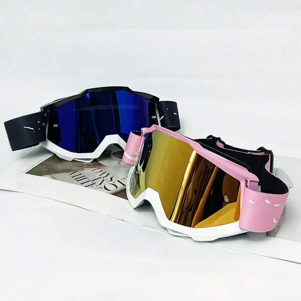 Motorcycle Windshield Women's Riding Glasses - Winter Sports Eyewear - Snowboard Goggles - Snowmobile Protective Goggles - Outdoor Anti-Impact Anti-Dust Glasses - Hiking Eyewear