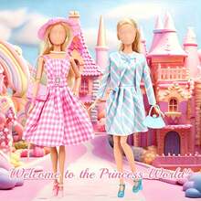 20pcs 11.81"/11.82" Doll Clothes Set, Random Design, Includes 3 Dresses, 2 Tops, 2 Pants, 10 Shoes, 3 Bags, Great Gift For Christmas, Birthday, Doll Not Included - Multicolor - View 2