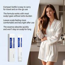 2pcs AMZ Scalp Serum, Gentle Volumizing Moisturizing Smoothing Hair, Refreshing Texture Easy To Apply Convenient Rollerball Serum - Default - View 4