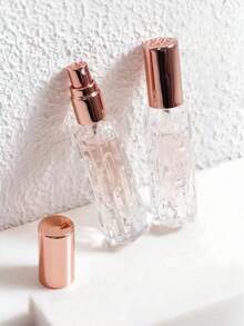 2pcs 10ml Perfume Spray Bottles, Leak-Proof Transparent Refillable Perfume Travel Bottles, Mini Portable Pocket Size. Perfume Storage Glass Bottle Container, Liquid Dispenser, Essential Accessories For Beach Travel, Vacation Camping And Holidays. - Multicolor - View 5