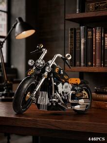 Mainan Model Sepeda Motor Dewasa, Kit Modular Sepeda Motor Mini Mewah Skala 1:8 dengan Balok Bangunan yang Dirancang untuk Dewasa, Cocok untuk Aktivitas Bermain Game yang Mendalam bagi Dewasa - MultiWarna - View 1