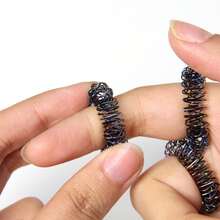 5/10/15pcs Mixed Acupressure Rings With Spiky Sensory Finger Rings, Mini Finger Toys For Stress Relief, Suitable For Adults, Teens, Office, Classroom - Holiday/Christmas/Halloween - Random Color Assortment - Multicolor - View 5