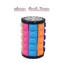 Rotary Corn Cube Slide Puzzle Fidget Toy, Color Matching Rolling Cylinder Stress Relief Brain Teaser Toy For Adults, Anti-Anxiety Focus Educational Desktop Toy, Ideal Back To School Halloween Christmas Party Gift & Gift Bag Filler - Multicolor - View 11