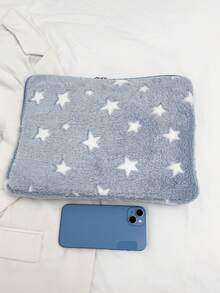 Solid Color Floral Minimalist Luxury Multi-Size Laptop Tablet Storage Bag Computer Case - Baby Blue - View 6