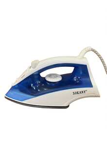 SOKANY-138A, Steam Iron For Clothes, Anti-Drip Non-Stick Soleplate Garment Iron With 170ml Visible Water Tank, Multi-Temp Control & Spray Function, Portable Home Fabric Wrinkle Remover Iron - Blue - View 1