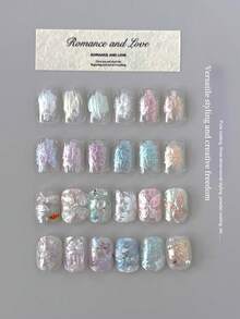 MORDDA 12色圖案美甲膠，高飽和度半固態美甲凝膠罐裝，適用於美甲沙龍特殊用途 - 彩色 - 查看 4