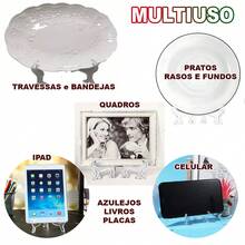 Kit Suporte De Pratos Dobrável Expositor 16x18cm Porta Prato Azulejo Livro Quadro IPad Para Mesas Bancadas e Prateleiras - 2pcs - Visão 8