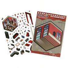 3D 造景 シーンシール ステッカー ハウスステッカー 手帳 可愛い 趣味 3D 立体 おもちゃ 紙素材 パズル ミニチュア シーンシールブック4.0(20種類 ) - 4.020 - チェックする 7