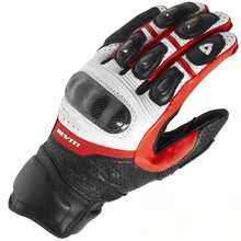 REVIT MOTO Leather Motorcycle Gloves Black White Red Racing Genuine Leather Motorbike Road Racing Team Glove Summer Winter Rider Gloves - Multicolor - View 10