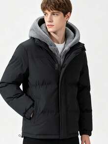 Men Down Coats - Black - View 1