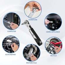 22-In-1 Right Angle Screwdriver Set, 36-Tooth Mini Ratchet Screwdriver, 90-Degree Offset Design, Suitable For Tight Spaces, Multi-Head Screwdriver, Compact And Portable, Perfect For DIY/Repair, Men's Gift! - Black - View 8