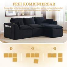 Sofas & Couches - Black - View 5