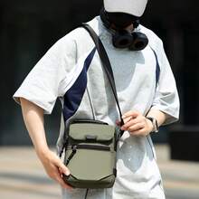 1pc Vertical Multi-Compartment Men's Oxford Cloth Casual Shoulder Crossbody Bag, Perfect Gift For Boyfriend - Crossbody Bag - View 10