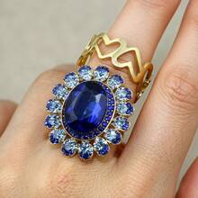 1pc Rhinestone Alloy Ring, Sister, Best Friend, Self-Worth Motivational Gift - 10374 - View 15