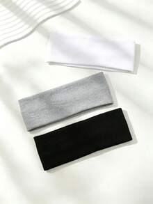 Women's Bohemian Style Non-Slip Headband, Suitable For Yoga, Running, Fitness And Face Washing, Perfect Hair Accessory, Matches Various Outfits, Suitable For Outdoor Sports, Street Photography, Commuting, Campus, Back To School Season, Autumn, Deep Winter, Summer Travel, Beach Vacation, Fashionable Women's Hair Accessory - Multicolor - View 2