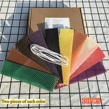 10pcs Colorful Beeswax Sheets - 5X20cm, Candle DIY Material Kit, Handmade Candle Making Accessories - Beeswax Sheets - View 5