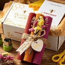 Candle Making Kit, Includes Beeswax Sheets, 4m Wick, Molds, Scissors, Labels And Rope, DIY Candle Materials, Holiday Gift - Candle Making Kit - View 8