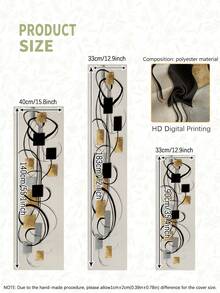 1pc Bohemian Style Table Runner, Modern Living Room Dining Tablecloth Mat, Minimalist Rectangular Tablecloth, Microwave Dust Cover, Dry Cleanable, Washable, Suitable For Kitchen Dining Table, Party, Wedding Decoration, Vintage Style, Suitable For Entryway, Home Gathering, Coffee Table, Living Room - Multicolor - View 3